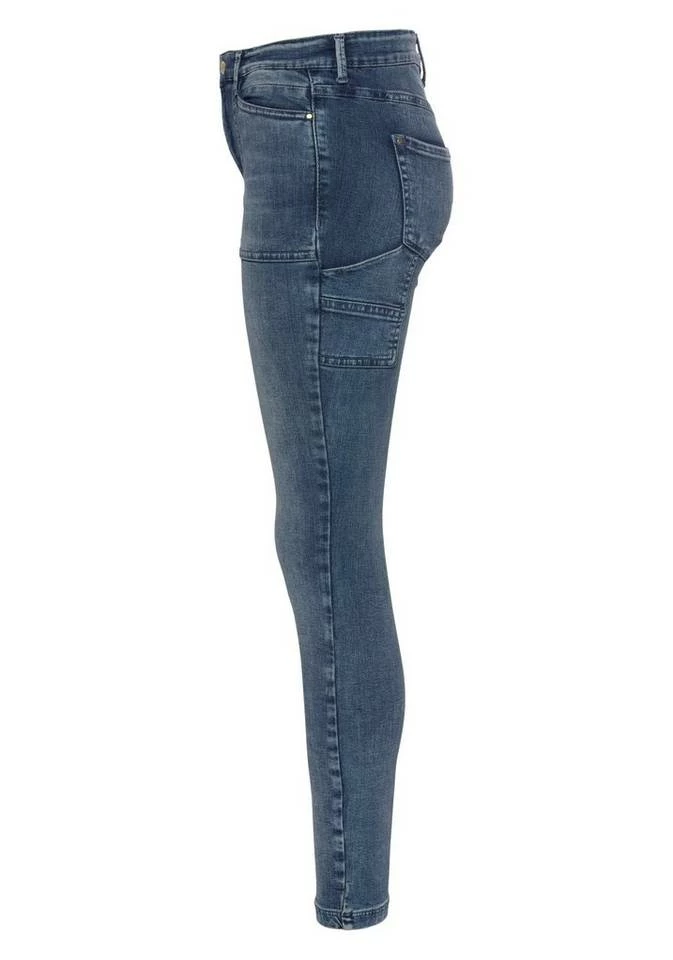 Besorgen 😍 MAC Workerjeans »Dream Skinny Worker« Im Worker-Style mit den typischen Taschen Light khaki green, Blue used fancy moon 😉 – Bild 7