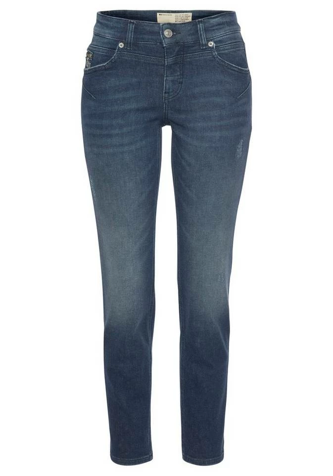 Rabatt 🧨 MAC Slim-fit-Jeans »Rich-Slim-Hanf« Besondere Teilungsnähte im Rücken sorgen für einen Push-Up Effekt Ash grey destroyed authentic wash, Mid blue destroyed authentic wash 😍 – Bild 5