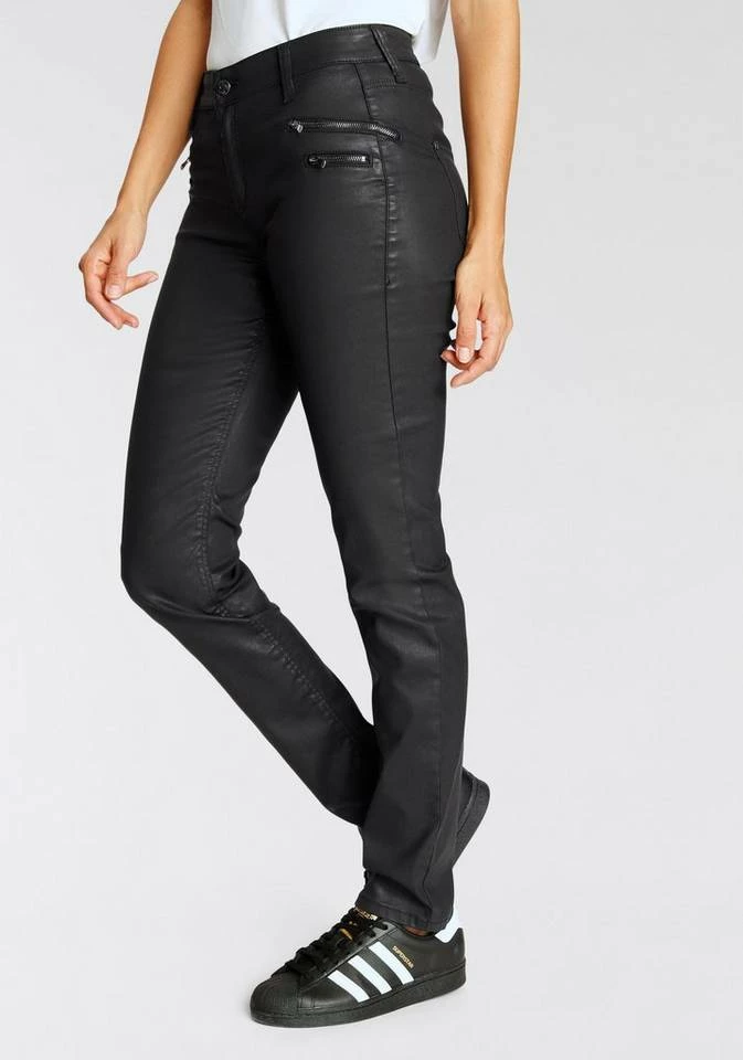 Top 10 🥰 MAC Slim-fit-Jeans »Slim-Funktion« Beschichtetes Materail mit dekorativen Reißverschlüssen und Nieten 🛒 – Bild 3