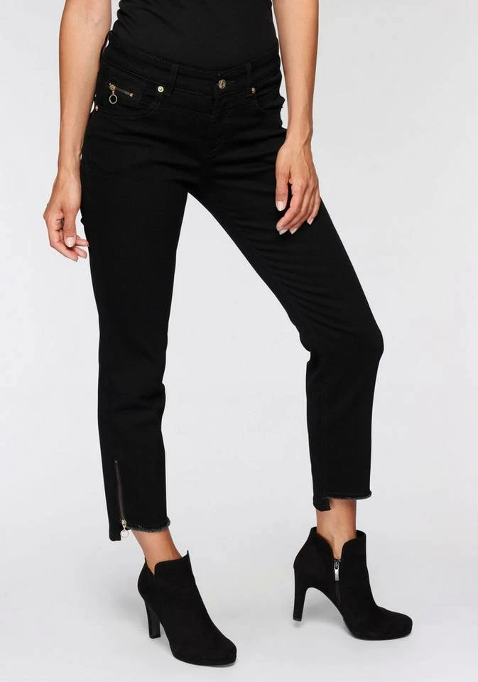 Beste Bewertungen von 🧨 MAC Ankle-Jeans »Rich-Slim Chic« Hinten etwas länger als vorne geschnitten Blue fashion rinsed, Dark blu net wash (D671), Black-black, Authentic super light blue 😉 – Bild 12