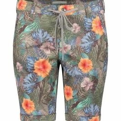 Budget ✨ MAC Stretch-Jeans »MAC JOG'N SHORTY light army green printed 2776-00-« 🌟