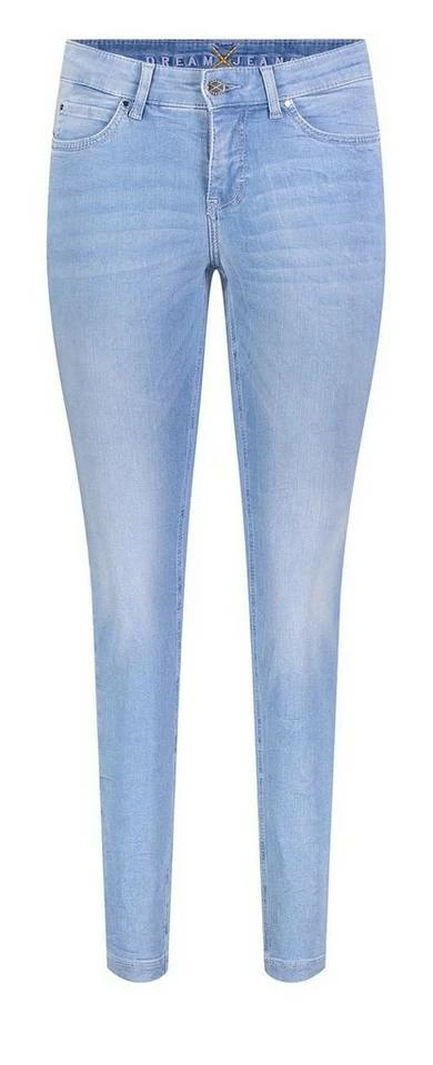 Angebote 🌟 MAC Regular-fit-Jeans »MAC Dream Skinny Damen 👖 Jeans Hose baby blue wash Art.Nr. 0355L540290 D489« 👏