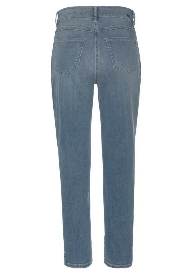 Bester Verkauf ⌛ MAC 7/8-Jeans »Angela 7/8 🌞 summer« Besatz mit kleinen Nieten an den hinteren Taschen Dark blue rinsed, Mid bue used 🎁 – Bild 6