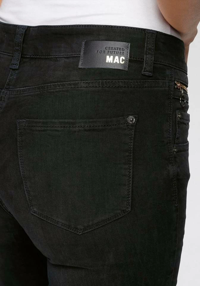 Bestpreis 👍 MAC Slim-fit-Jeans »Mel-Zip« Bekannte Form mit schmaler Fussweite Basic blue used wash, Dark night blue 😍 – Bild 4