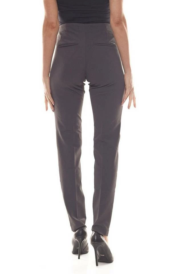 Auslauf 🎁 MAC Regular-fit-Jeans »MAC Hose lässige Damen Stretch-Hose mit abgesteppter Bügelfalte Freizeit-Hose Grau« 😀 – Bild 4