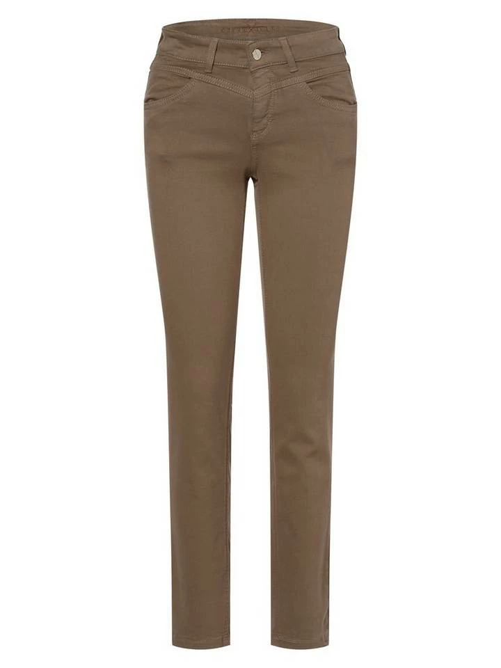 Auslauf 🔔 MAC Röhrenhose »Dream Slim« Melange, Oliv, Schoko 😀 – Bild 6