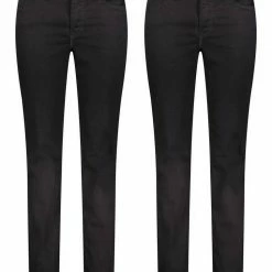 Großhandel 🌟 MAC Regular-fit-Jeans »MAC Melanie - 2er Pack Damen 👖 Jeans in verschiedene Farbvarianten« Baumwollmischung D801, D845 blau, D999 schwarz 😀