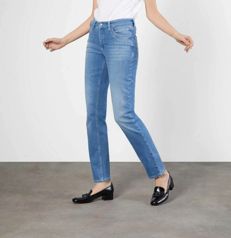 Bester Verkauf 👍 MAC Stretch-Jeans »MAC MELANIE NEW light blue authentic wash 5008-90-« 😀 – Bild 5