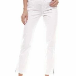 Billig 😍 MAC 7/8-Hose »MAC Angela 5 7/8-Hose modisch schlichte Sommer-Hose Damen Stoff-Hose 5-Pocket-Style Weiß« 🔔