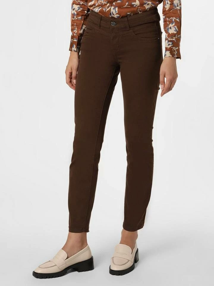 Auslauf 🔔 MAC Röhrenhose »Dream Slim« Melange, Oliv, Schoko 😀 – Bild 2