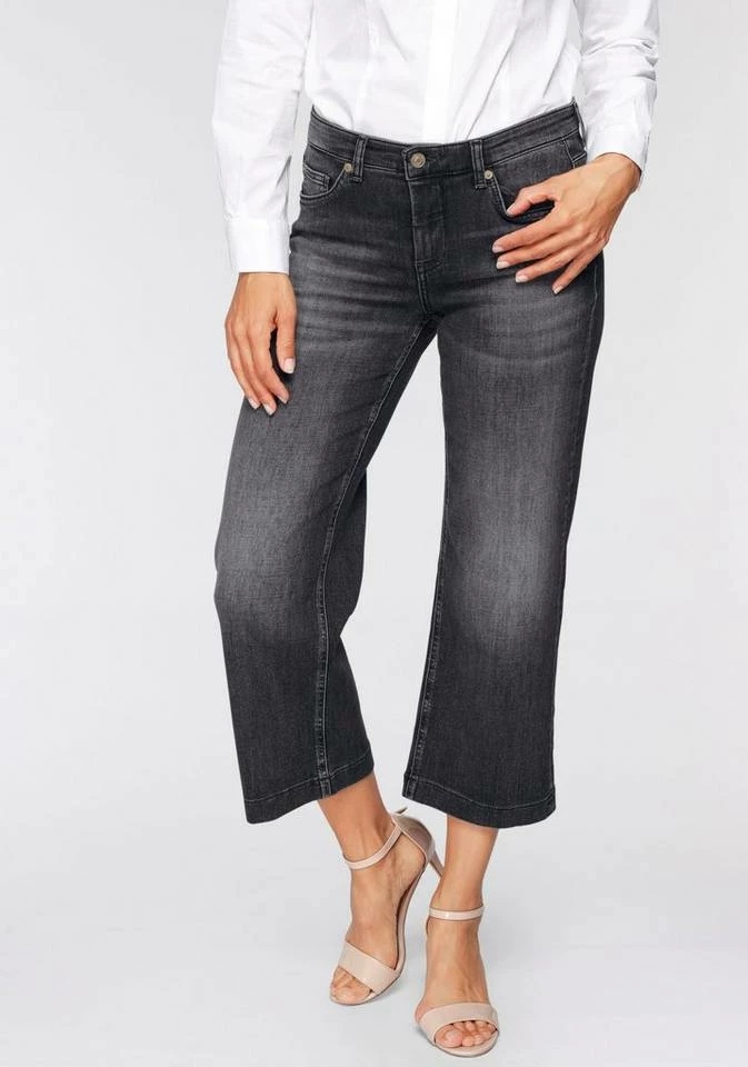 Bester Verkauf 🔥 MAC Weite 👖 Jeans »Rich-Culotte Sylvie Meis« Culotte-Schnitt mit Sylvie Meis Fashion dark blue rinsed, Mid blue authentic used, Light blue wash, Dark grey modern black wash 💯 – Bild 8