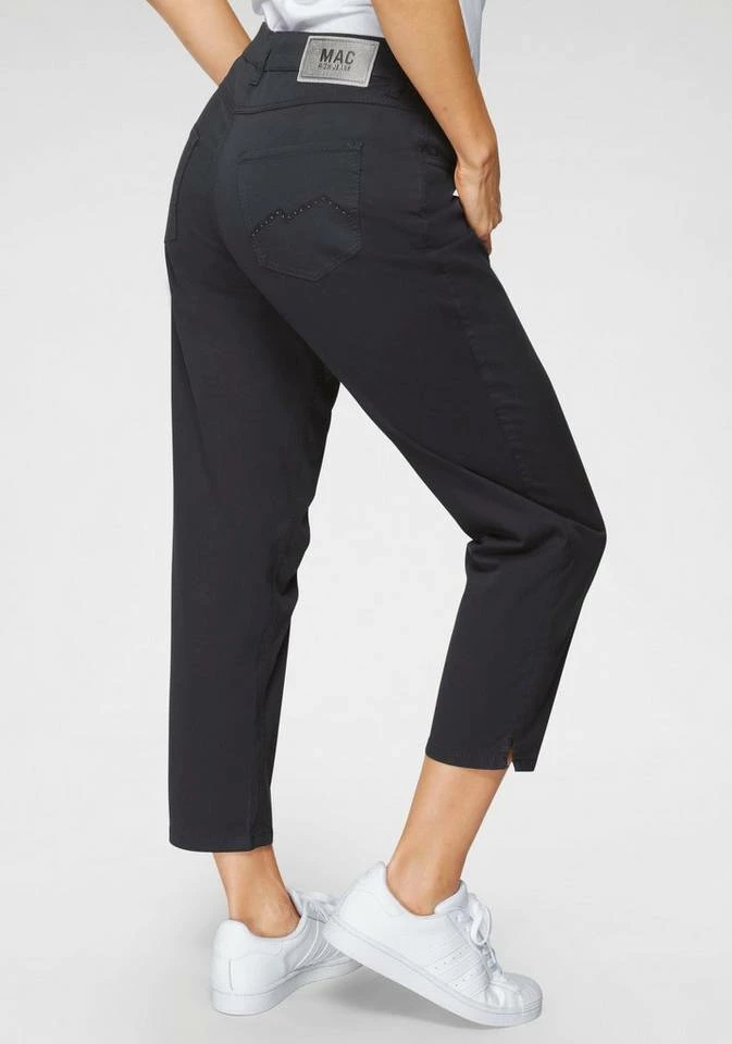 Brandneu 🎁 MAC 7/8-Jeans »Melanie 7/8« Stickerei und Nietenbesatz an den Gesäßtaschen Old rose, Navy dark blue, White 🤩 – Bild 10