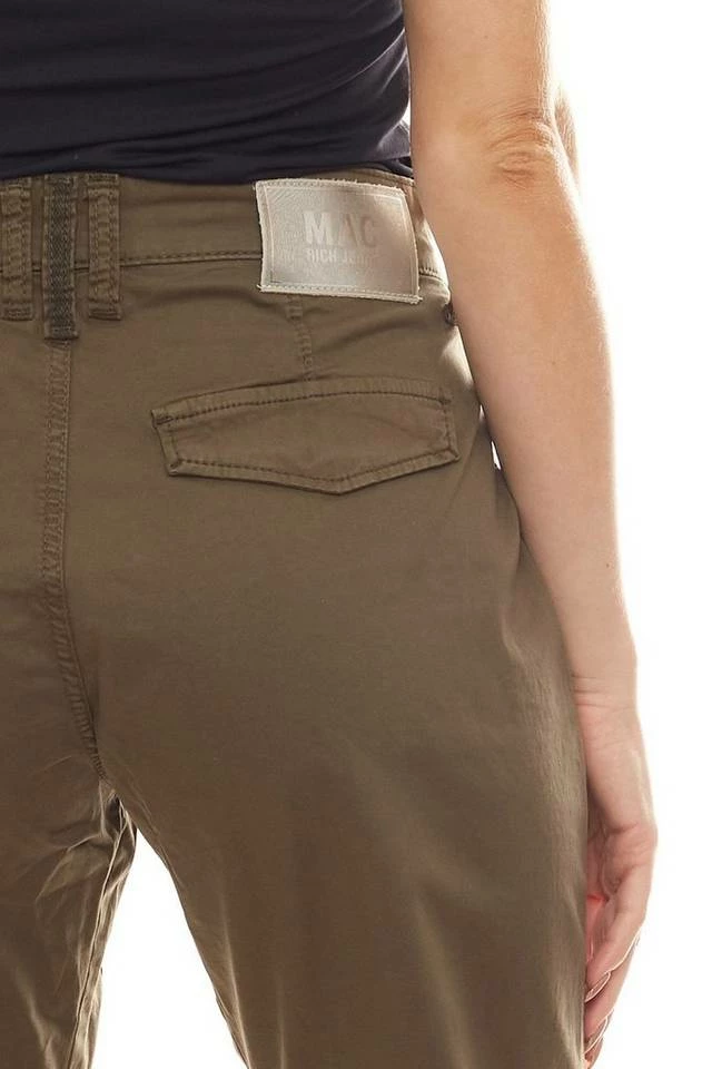 Brandneu 🎁 MAC Cargohose »MAC Cargo-Hose Safari modische Damen 7/8 Stoff-Hose mit Stretch-Anteil Freizeit-Hose Khaki« 👍 – Bild 3