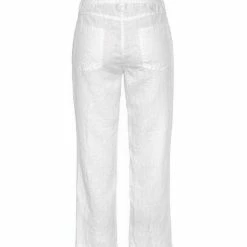 Blitzangebot 😀 MAC 7/8-Hose »MAC Nora 7/8 👖 Jeans luftige Damen Sommer-Hose aus Leinen Urlaubs-Hose Strand-Hose Weiß« 🧨
